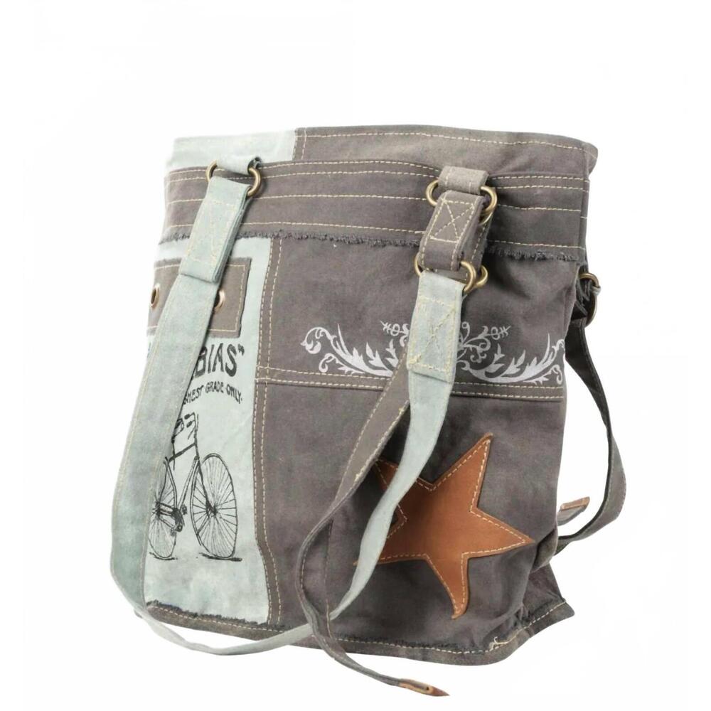 NEW CLEA RAY columbias canvas tote in grey
